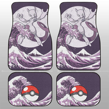 Mewtwo Car Floor Mats Custom Pokemon Car Accessories - Gearcarcover - 1