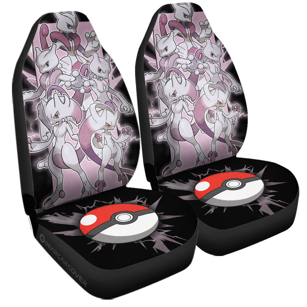 Mewtwo Car Seat Covers Custom Car Accessories For Fans - Gearcarcover - 3