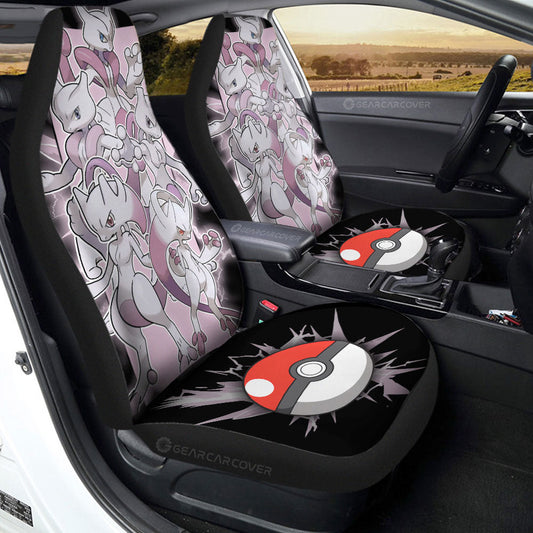 Mewtwo Car Seat Covers Custom Car Accessories For Fans - Gearcarcover - 2