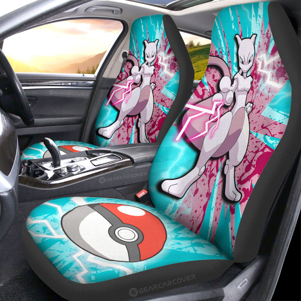 Mewtwo Car Seat Covers Custom Car Accessories For Fans - Gearcarcover - 1