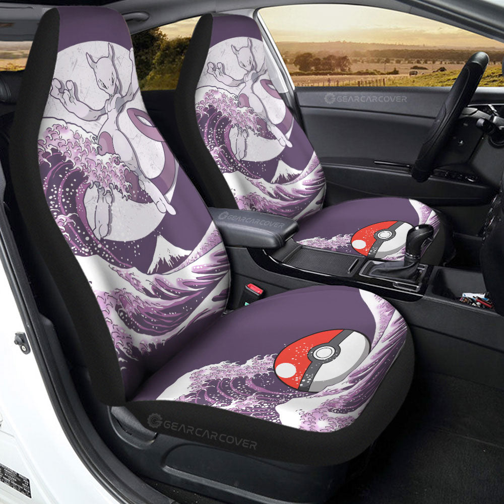 Mewtwo Car Seat Covers Custom Pokemon Car Accessories - Gearcarcover - 2