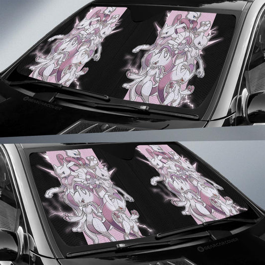 Mewtwo Car Sunshade Custom Car Accessories For Fans - Gearcarcover - 2