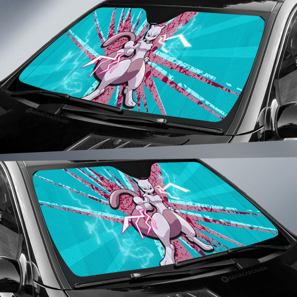 Mewtwo Car Sunshade Custom Car Interior Accessories - Gearcarcover - 3