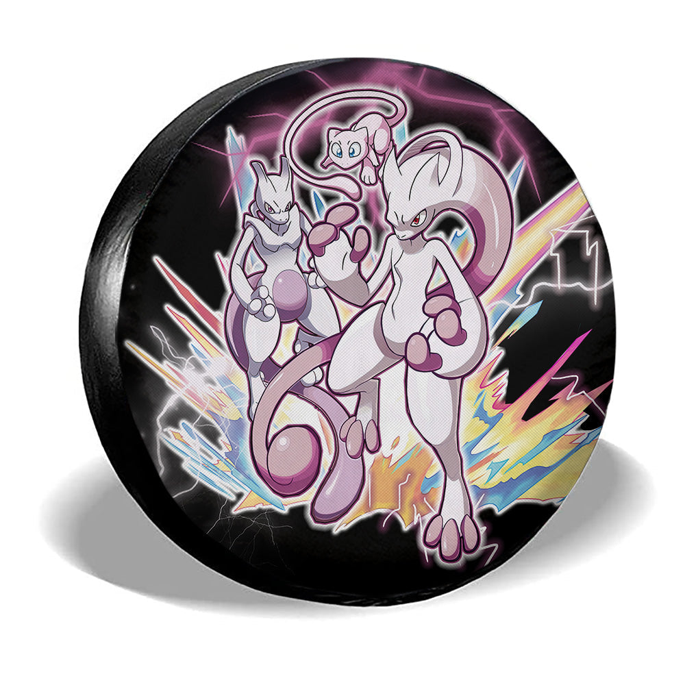 Mewtwo Evolution Spare Tire Cover Custom Anime - Gearcarcover - 3