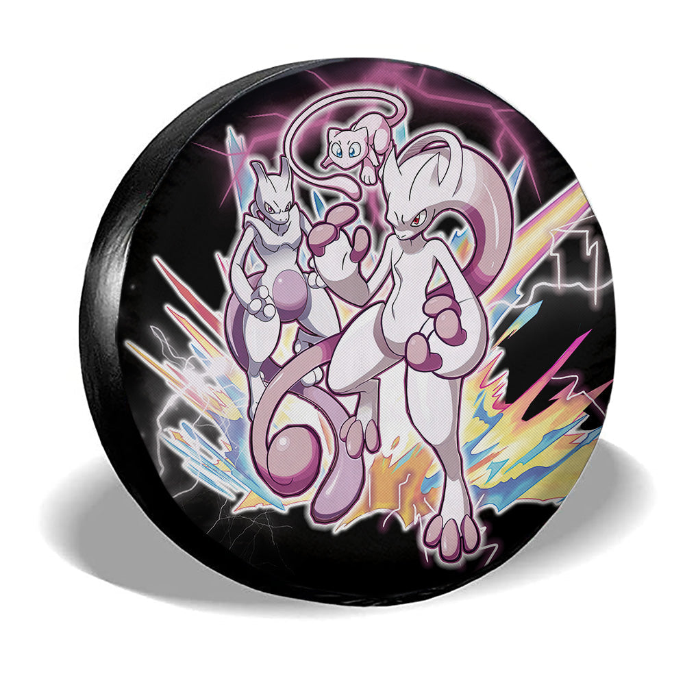 Mewtwo Evolution Spare Tire Cover Custom - Gearcarcover - 3