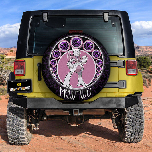 Mewtwo Spare Tire Cover Custom Anime For Fans - Gearcarcover - 2