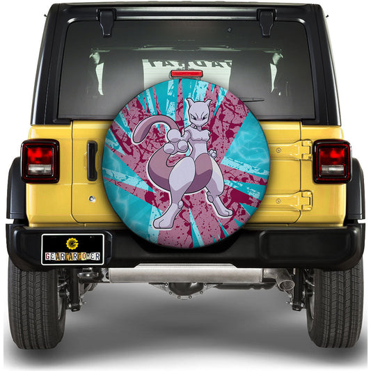 Mewtwo Spare Tire Cover Custom Anime For Fans - Gearcarcover - 1