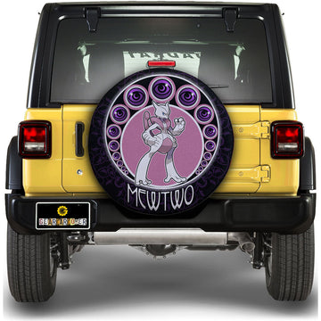 Mewtwo Spare Tire Cover Custom Anime For Fans - Gearcarcover - 1