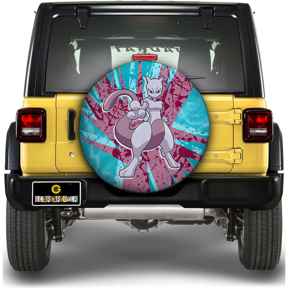 Mewtwo Spare Tire Cover Custom For Fans - Gearcarcover - 1