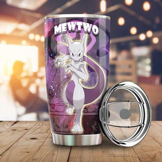 Mewtwo Tumbler Cup Custom Anime Galaxy Manga Style - Gearcarcover - 1