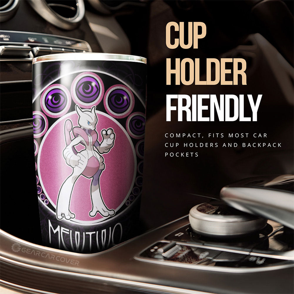 Mewtwo Tumbler Cup Custom Anime - Gearcarcover - 2