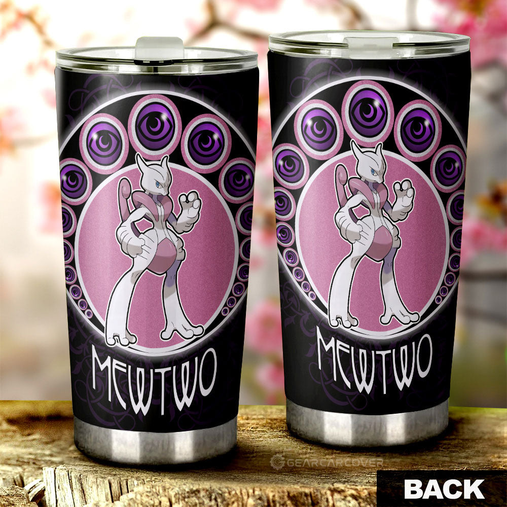 Mewtwo Tumbler Cup Custom Anime - Gearcarcover - 3