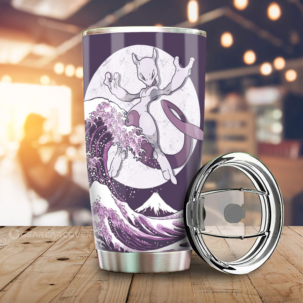 Mewtwo Tumbler Cup Custom Pokemon Car Accessories - Gearcarcover - 1