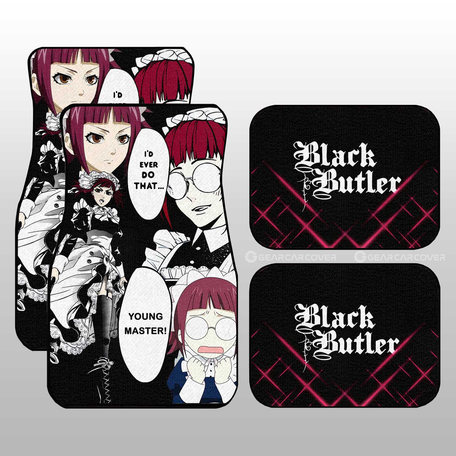 Mey-Rin Car Floor Mats Custom Black Butler Car Accessories - Gearcarcover - 1