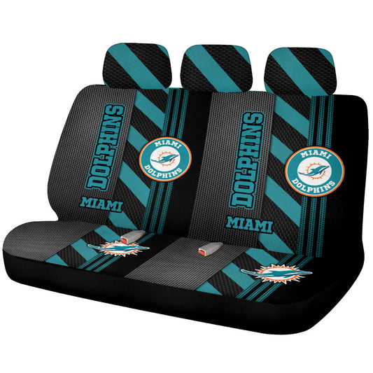 Miami Dolphins Car Back Seat Covers Custom Car Accessories - Gearcarcover - 1