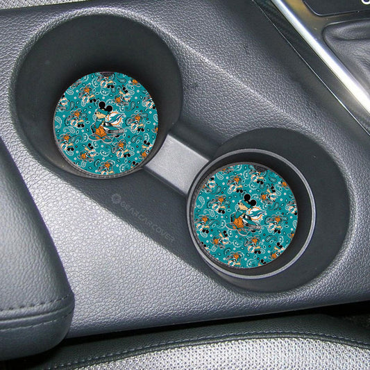 Miami Dolphins Car Coaster Set Cartoon Theme Collection - Gearcarcover - 2