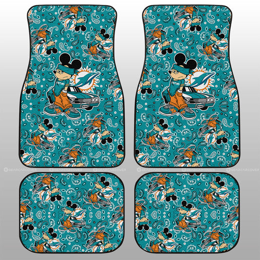 Miami Dolphins Car Floor Mats Cartoon Theme Collection - Gearcarcover - 1