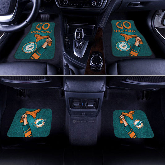 Miami Dolphins Car Floor Mats Custom Car Accessories - Gearcarcover - 2