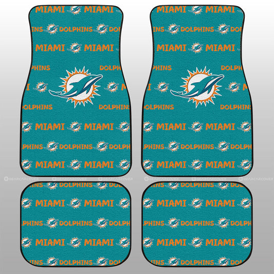 Miami Dolphins Car Floor Mats Sporty Team Collection - Gearcarcover - 1