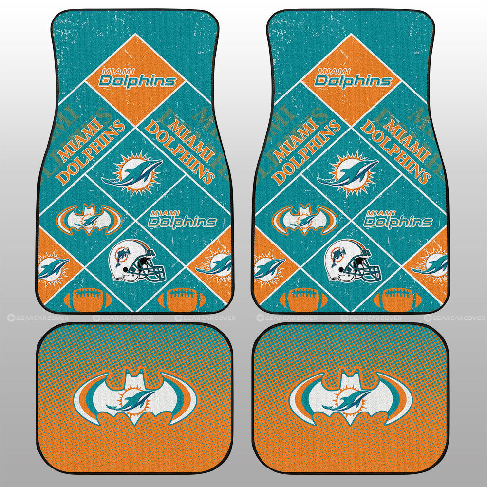 Miami Dolphins Car Floor Mats Sporty Team Collection - Gearcarcover - 1