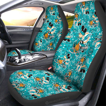 Miami Dolphins Car Seat Covers Cartoon Theme Collection - Gearcarcover - 1