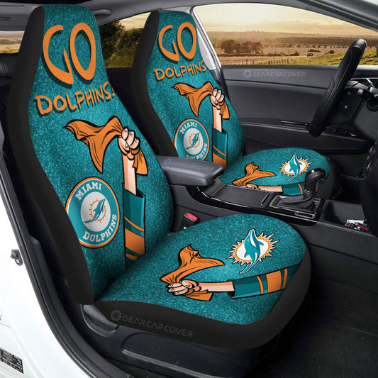 Miami Dolphins Car Seat Covers Custom Car Accessories - Gearcarcover - 2