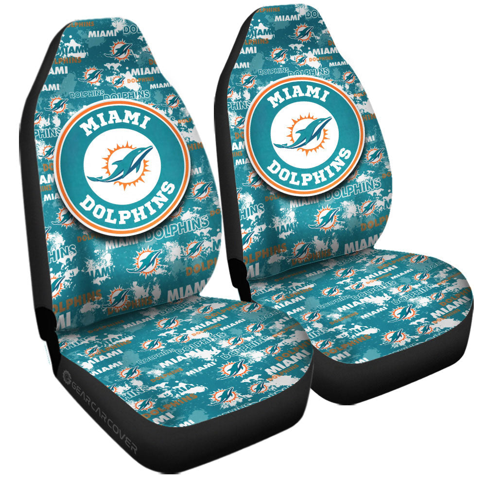 Miami Dolphins Car Seat Covers Custom Car Accessories - Gearcarcover - 3