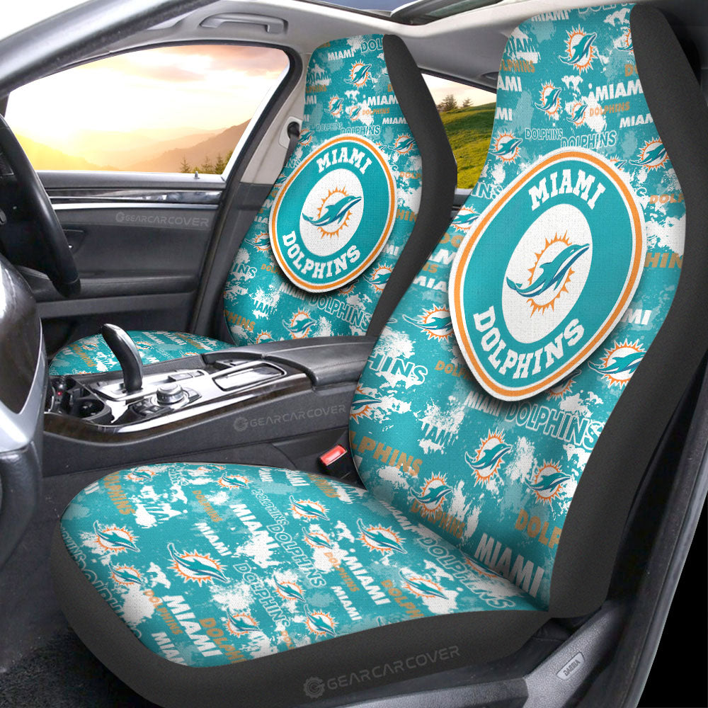 Miami Dolphins Car Seat Covers Custom Car Accessories - Gearcarcover - 1