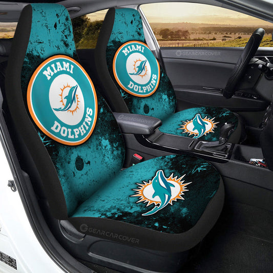 Miami Dolphins Car Seat Covers Custom Car Accessories - Gearcarcover - 2