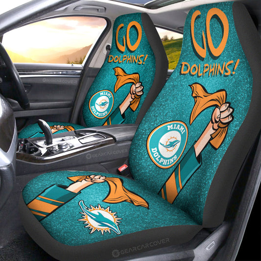 Miami Dolphins Car Seat Covers Custom Car Accessories - Gearcarcover - 1