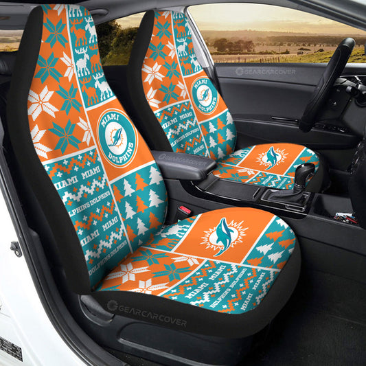 Miami Dolphins Car Seat Covers Custom Ugly Style Car Accessories - Gearcarcover - 2