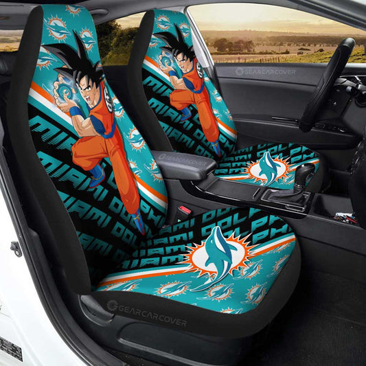Miami Dolphins Car Seat Covers Goku Car Accessories For Fans - Gearcarcover - 1