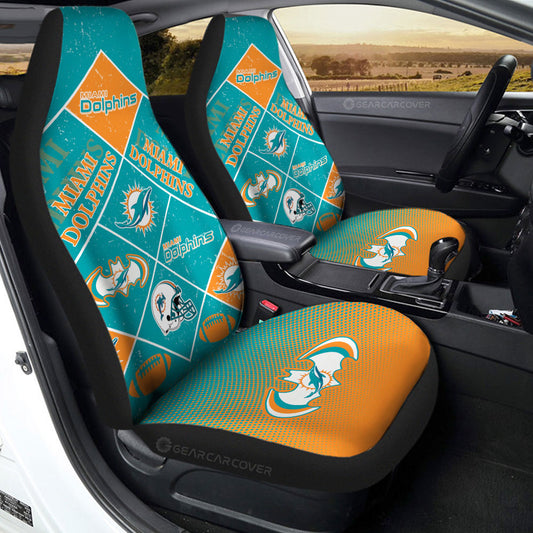Miami Dolphins Car Seat Covers Sporty Team Collection - Gearcarcover - 2