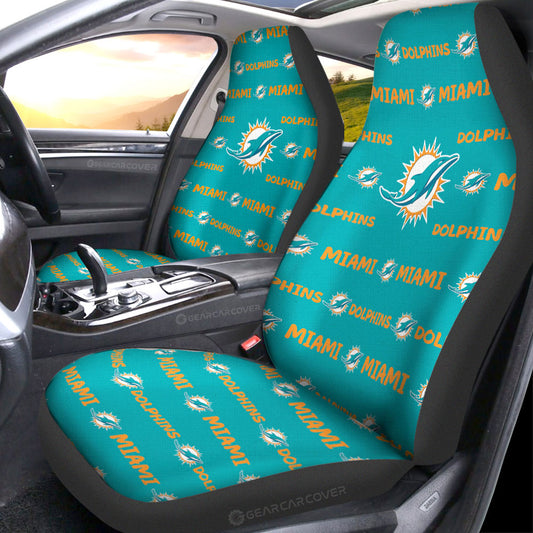 Miami Dolphins Car Seat Covers Sporty Team Collection - Gearcarcover - 1