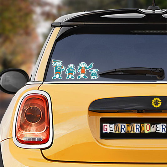 Miami Dolphins Car Sticker Custom Car Accessories - Gearcarcover - 1
