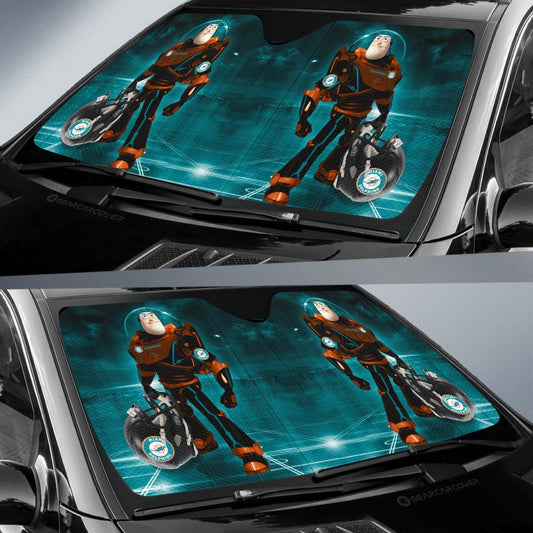 Miami Dolphins Car Sunshade Custom Car Accessories For Fan - Gearcarcover - 2