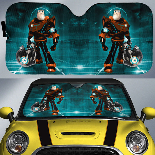 Miami Dolphins Car Sunshade Custom Car Accessories For Fan - Gearcarcover - 1