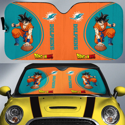 Miami Dolphins Car Sunshade Custom Car Accessories For Fans - Gearcarcover - 1
