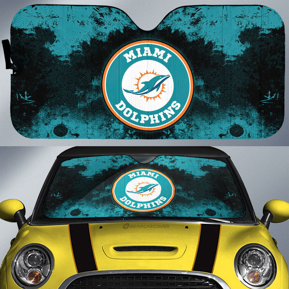 Miami Dolphins Car Sunshade Custom Car Accessories - Gearcarcover - 1