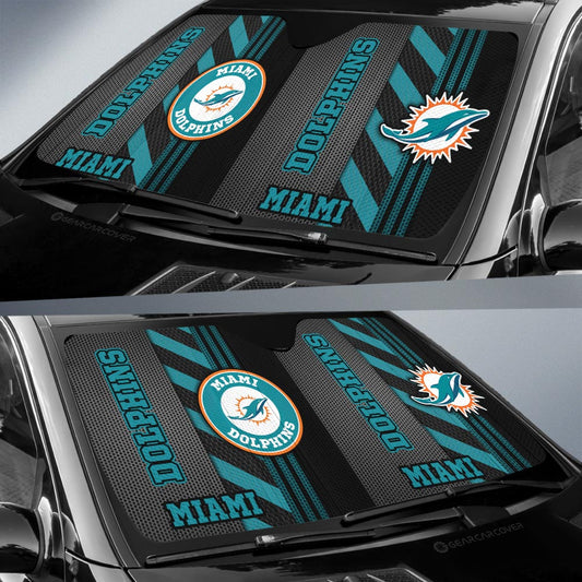 Miami Dolphins Car Sunshade Custom Car Accessories - Gearcarcover - 2