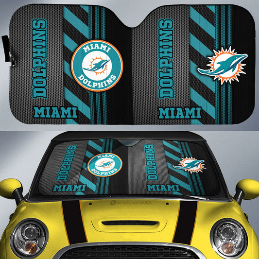 Miami Dolphins Car Sunshade Custom Car Accessories - Gearcarcover - 1
