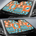 Miami Dolphins Car Sunshade Custom Ugly Style Car Accessories - Gearcarcover - 2