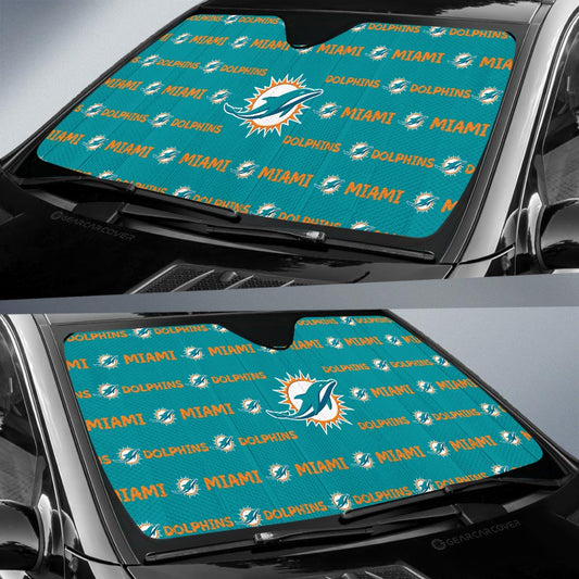 Miami Dolphins Car Sunshade Sporty Team Collection - Gearcarcover - 2