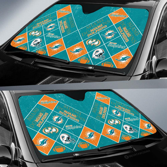 Miami Dolphins Car Sunshade Sporty Team Collection - Gearcarcover - 2