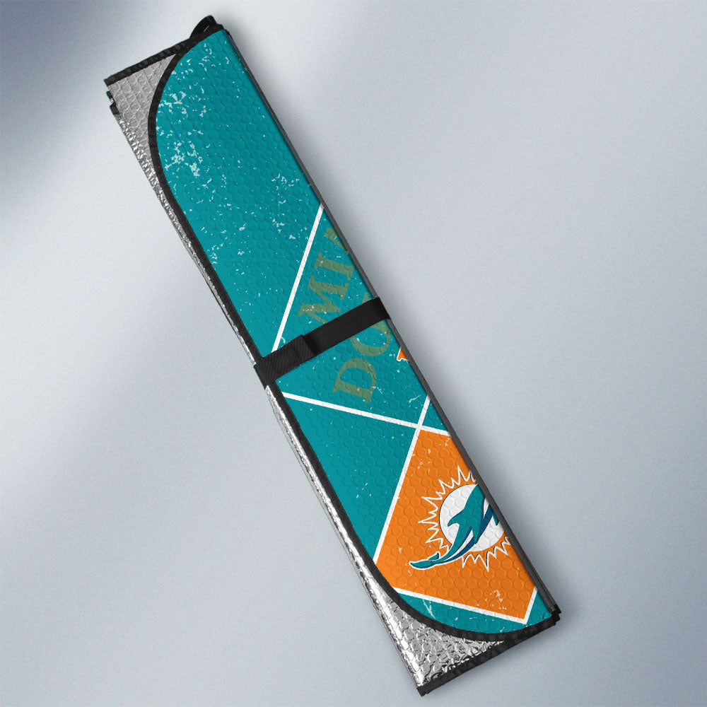 Miami Dolphins Car Sunshade Sporty Team Collection - Gearcarcover - 3
