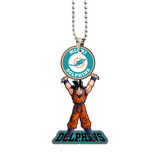 Miami Dolphins Ornament Goku Car Accessories - Gearcarcover - 1