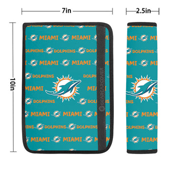 Miami Dolphins Seat Belt Covers Sporty Team Collection - Gearcarcover - 1