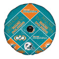 Miami Dolphins Spare Tire Covers Camera Hole Sporty Team Collection - Gearcarcover - 4