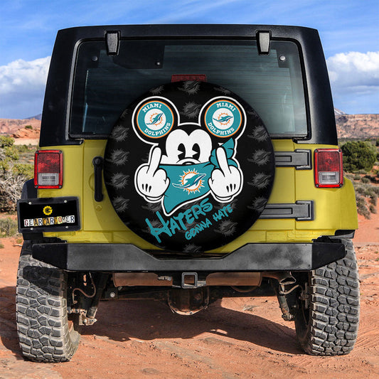 Miami Dolphins Spare Tire Covers Custom Car Accessories - Gearcarcover - 2