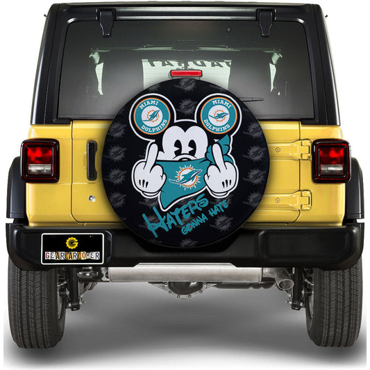 Miami Dolphins Spare Tire Covers Custom Car Accessories - Gearcarcover - 1